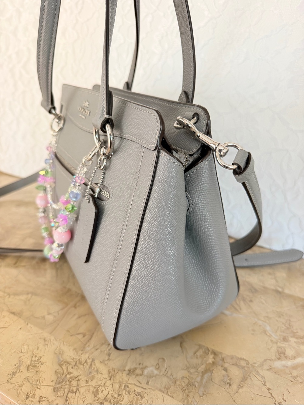 Coach Leather Kailey  In Gray - Picture 6 of 11